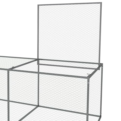 PawHut Enclos Poulailler Extérieur 3 m² pour Petits Animaux 3 x 1 x 0,8 m – vue 8