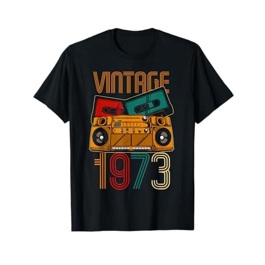 49 Cumpleaños Hombre Mujer 49 Años Vintage 1973 Camiseta