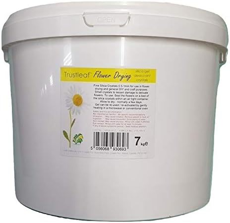 Trustleaf 1kg / 2.2lbs TUB Flower Drying Granular Silica Gel Crystals 0.5-1mm Grain Sand (1kg TUB - f)