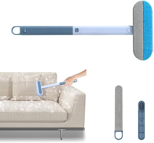 [NIJITUKI] 犬用抜け毛クリーナー らくらく抜け毛スティック 猫の毛取り 4in1 多機能 毛玉除去 猫毛取りブラシ ペット毛対応 猫毛髪掃除 毛玉除去ブラシ ペット用 水洗い可能 繰り返し使用可乾湿両用絨毯/衣類/カーペット/布団/シート/ソファー適用 43cm