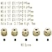 M0.6 Pinion Gear Set 3.175mm 13T 14T 15T 16T 17T 5PCS 7075 Aluminum Alloy Metal Pinion Motor Gear for 1/10 RC Car Brushed Brushless Motor (5PCS)…