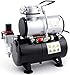 Produktbild Airbrush Kompressor AS-186 Neues Modell Kolbenkompressor Ölfrei 3 Liter Luftbehälter / Luftspeicher