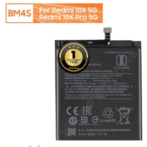 Image of BM4S Battery for Redmi 10X 5G / 10X Pro 5G Battery with 1 Year Warranty** (B246)