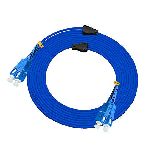 Cable de fibra óptica SC-SC dúplex blindado de 200m monomodo 9/125 para interior 2