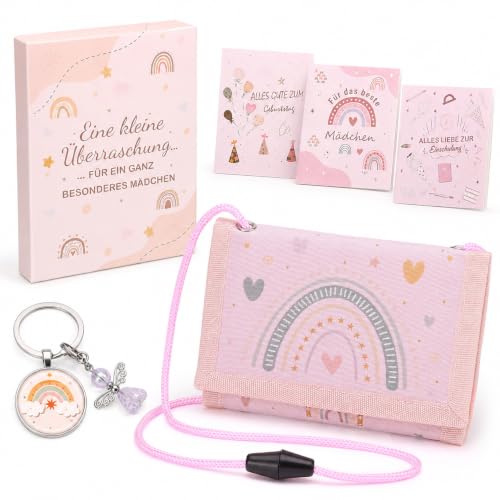 Schulkind 2026 Mädchen, Brustbeutel, Kinder Portmonee, Einschulung Geschenk