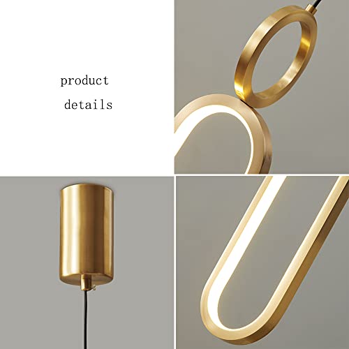 Lampe suspendue réglable pour couloir avec lustre LED dimmable - 7