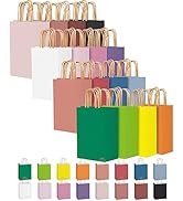 MOORAY 32 Pack Gift Bags with Handles, 7"x3.15"x 8.66" Paper Bags Kraft Bags 16 Different Senior ...