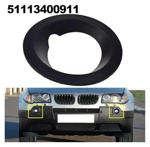 Moldura de faros antiniebla delantera compatible con X3 E83 modelos 2004 a 2006 4
