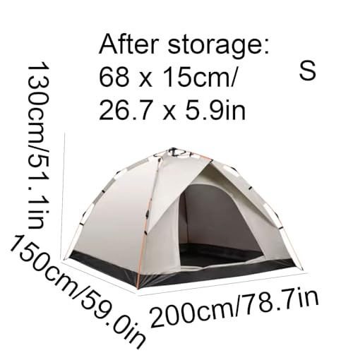 Carpa automática portátil para camping de poliéster y fibra miniatura 2