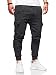 Produktbild behype. Herren Lange Cargo Trainingshose Jogging-Hose Sport-Hose 60-0013 Dunkelgrau L