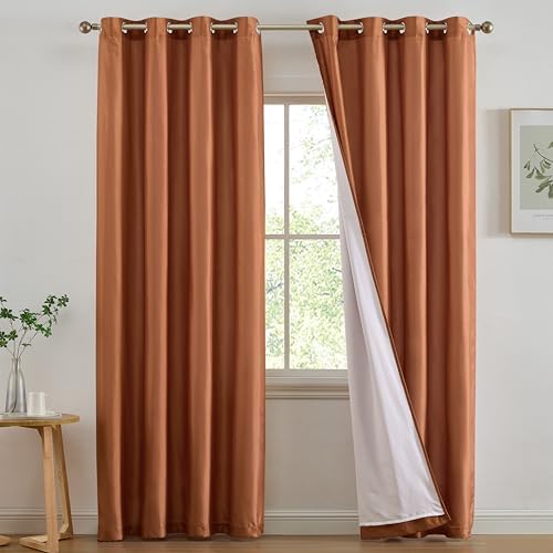 HLC.ME Jefferson Faux Silk Semi Sheer Light Filtering Microfiber ...