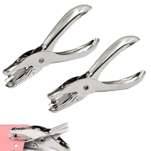 JYNXOR 2 Pcs Perforatore a Foro Singolo, Fustellatrice Per Carta, Pinza Foratrice Per Carta, Bucatrice Per Fare Cerchi,Perforatrice Fogli a4,Diametro Di Foratura 3mm/6 mm,Foratrice Per Carta Strumento