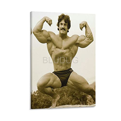 Bludug Mike Mentzer Bodybuilding Poster Gym Decor (5) Canvas Painting Wall Art Poster For Bedroom Living Room Decor24X36Inch(60X90Cm) #TOP8