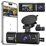 【Objectif Grand Angle 170°】L’objectif ultra grand-angle de 170° offre un champ de vision étendu, réduisant les angles morts et couvrant plusieurs voies. Idéal pour enregistrer tous les détails d’un incident ou d’un trajet panoramique.