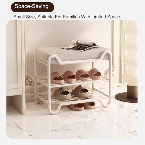 Banc à chaussures peu encombrant pour libérer l'espace des entrées étroites - 8