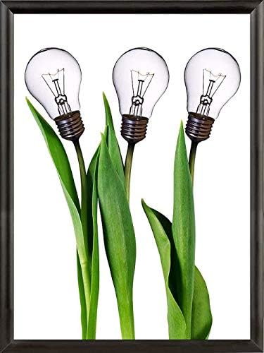 Miniatura 6 de 24x36 marco de aluminio negro a presión 1.0" perfil, montado en la pared