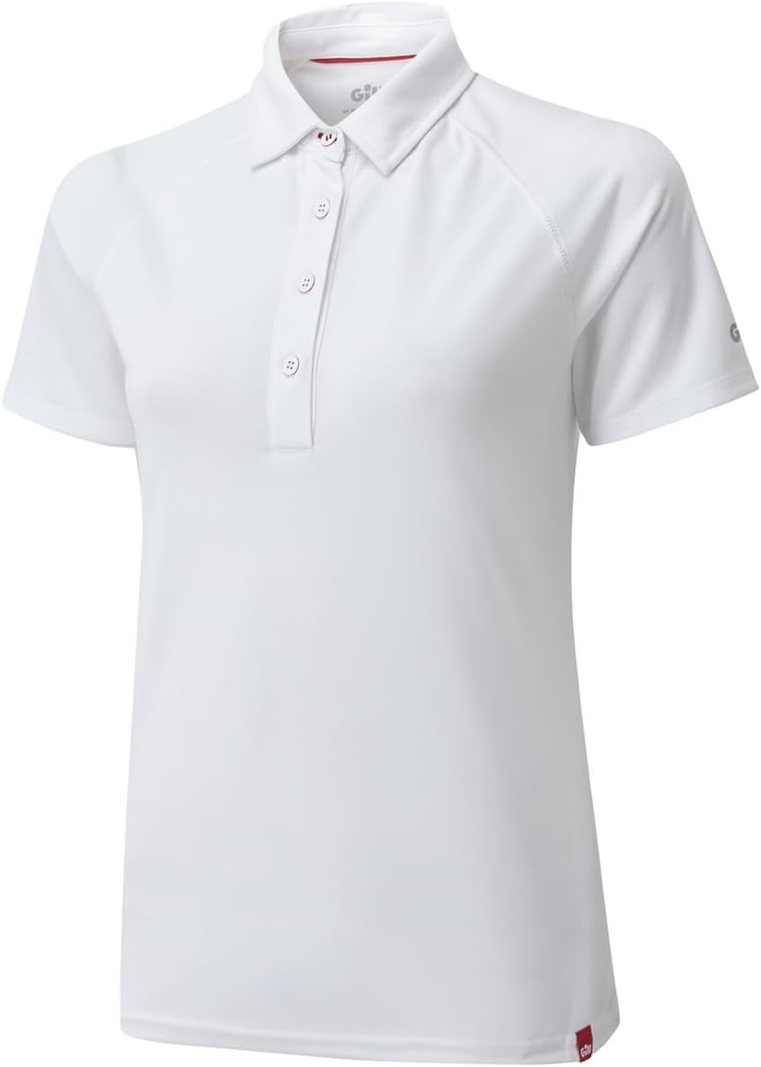 Gill Womens UV Tec Polo Shirt - Lightweight, Moisture Wicking, Quick Drying & 50+ UV Sun Protection