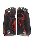 Red & Black Pearl Kimber Micro 9 Grips