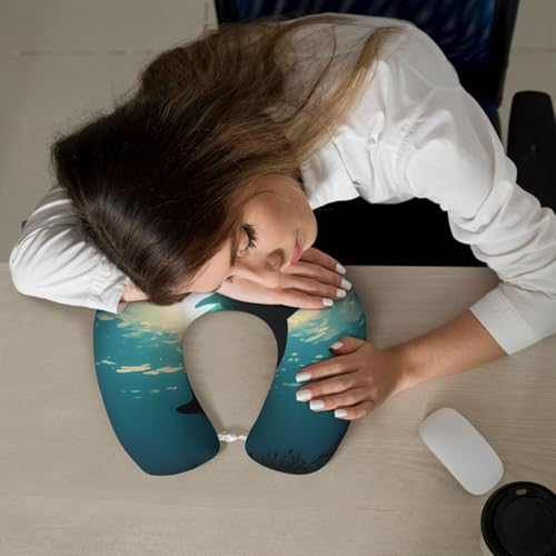 Almohada espuma memoria viaje tamaño ajustable negro miniatura 7