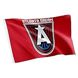 Desert Cactus Atlanta Dream Team Flag WNBA 100% Polyester Indoor Outdoor 3x5 feet Flag (Red)