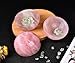 MOGEMT Large Rose Quartz Crystal Bowl Hand-Carved Round Pink Crystals Gemstone Bowl Reiki Healing Home Decoration Gift 4-4.5