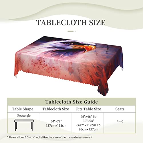 Nappe rectangulaire aigle 137x183 cm lavable pour table de cuisine - 7