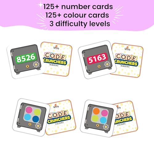 Image of Code Crunchers - Screen-Free Logic & Coding Board Game for Kids, Math Board Game, 250+ Code Cards, 3 Difficulty Levels, Ages 5 to 99, Birthday & Returns Gift for Boys & Girls