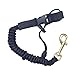Kayak Paddle Leash Coiled Fishing Rod Leash Bungee Cord Strap Lightweight Keeper Lanyard Paddle Holder for Canoeing Rafting Kayak Oars, Black