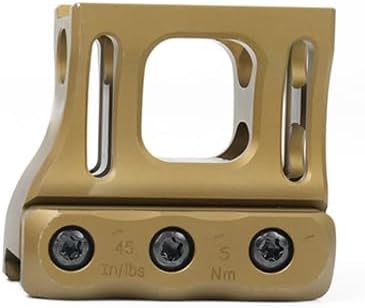 Red Dot Scopes Heighten Riser Mount Base，1.93" Optical Centerline Height，Optic Sights Metal Hollow Base，Compatible With T1 T2 Series Footprint Optic Red Dot，For Standard 20mm Pic Rail Mounting，Tan