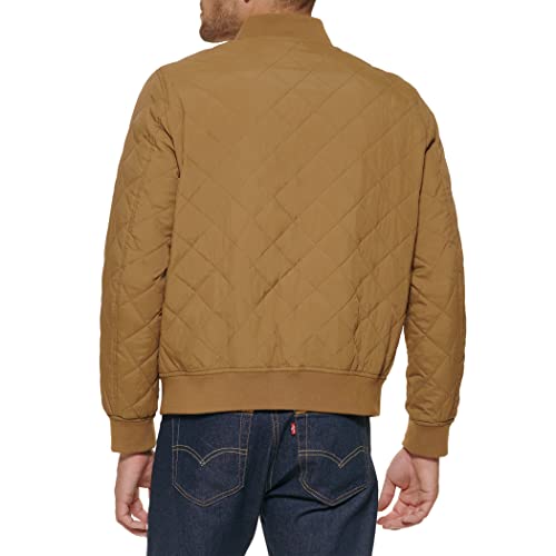 Levi's Men's Diamond Quilted Bomber Jacket, Khaki #TOP3