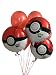 POKEMON POKEBALL | 8 PACK | Party Balloons, 3 Pokeball & 5 red latex children's Pokemon birthday party balloon boquet. Let the fun begin!