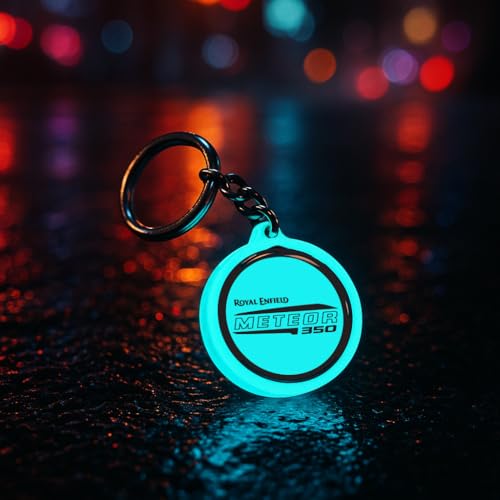 Image of Mi Glow Store Glow in Dark Keychain for Bike Men | Gift for Man | Bike Accessories | Charges in Light Glows in Dark | Key chain for Bike