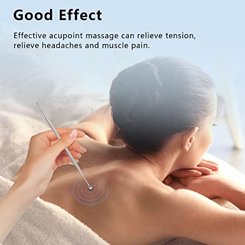 Dual Head Facial Reflexology Tools, 1Pcs Stainless Steel Portable Ear Acupuncture Body And Ear Point Probe Massage Tool Acupuncture Pen #TOP6