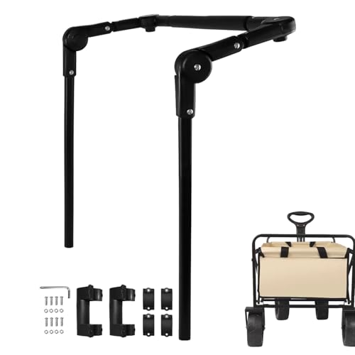 Manija De Empuje para Carro Plegable | Accesorios De Reemplazo para La Barra De Tirón - Mango para La Carretilla De Mano | para Exteriores Camping Senderismo Playa Picnic Carritos Jardin