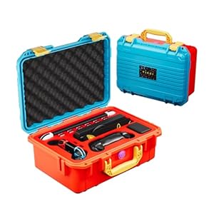 T TICCI Hard Case for Nintendo Switch/Switch OLED, Heavy-Duty EVA Protective Shell, Fits Console with Case, Pro Controller, 12 Game Cartridges, Blue&Red