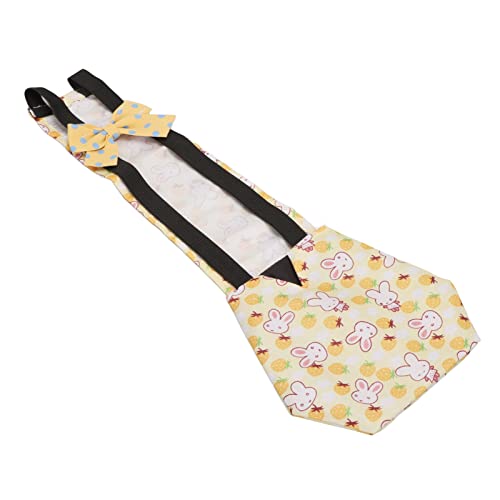 Huairdum Pañales de Aves de Corral para Mascotas, Pañales de Pollo Ajustables Impermeables Lindos para Mascotas para Pato de Aves de Corral (Amarillo)