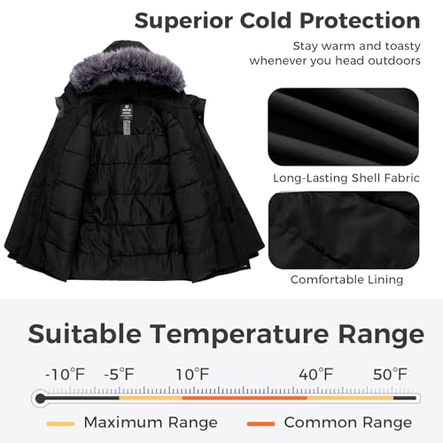 wantdo Men's Winter Jacket Thicken Parka Coat Winter Warm Puffer Jacket with Hood4