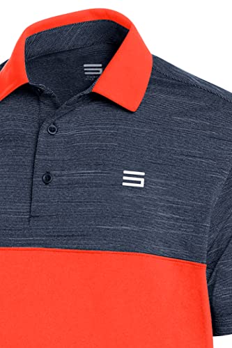 Three Sixty Six Quick Dry Golf Shirts For Men - Moisture Wicking Short-Sleeve Casual Polo Shirt #TOP1
