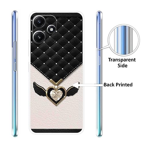 Image of Looy Mobile Cover for Xiaomi Redmi 12 5G Mobile Back Cover - Feather Tie Case for Xiaomi Redmi 12 Mobile Phone