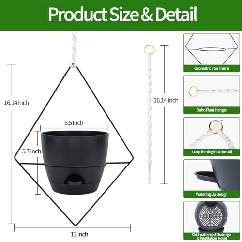 Koalaime Hanging Planters For Indoor Plants thumb #2