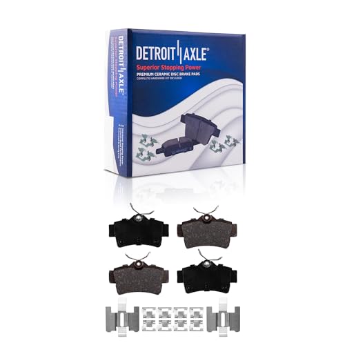 Image of Detroit Axle - Brake Kit for 99-04 Ford Mustang Base GT Drilled & Slotted | Brake Rotors 1999 2000 2001 2002 2003 2004 Ceramic Brakes Pads Front and Rear