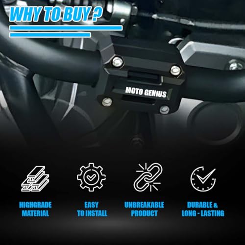 Image of Universal Motorcycle Engine Crash Guard Sliders | Lightweight Plastic Anti-Drop Protector for Crash Guard | Fits Most Motorbike Models (Pack of 2)