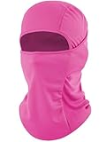 ROXUN Ski Mask Balaclava Shiesty, Motorcycle Winter Windproof Warmth UV Protector for Men/Women Rose Red