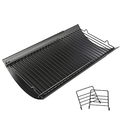 Uniflasy 23.62" to 35.43" Adjustable Ash Pan/Drip Pan fit Char-griller 5050 5072 5650 1224 1324 2121 2222 2123 E1224 Charcoal Grills,Oklahoma Joe’s Charcoal Grills,Royal Gourmet Charcoal Grill CC1830F