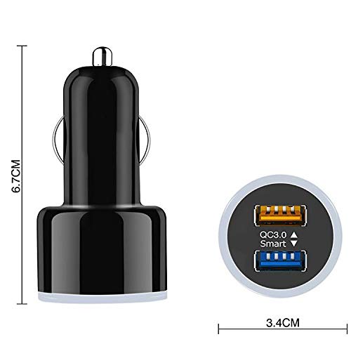 Caricabatteria da Auto, Caricabatterie Carica Rapida - Caricabatterie Telefono Auto -2USB - caricabatteria per Auto Veloce