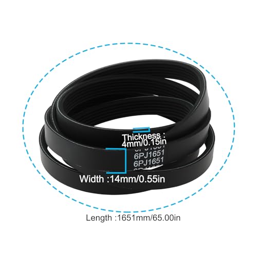 Briny River Antriebsriemen für Crosstrainer 1651x14mm 67005127 Kompatibel mit Kettler CTR3