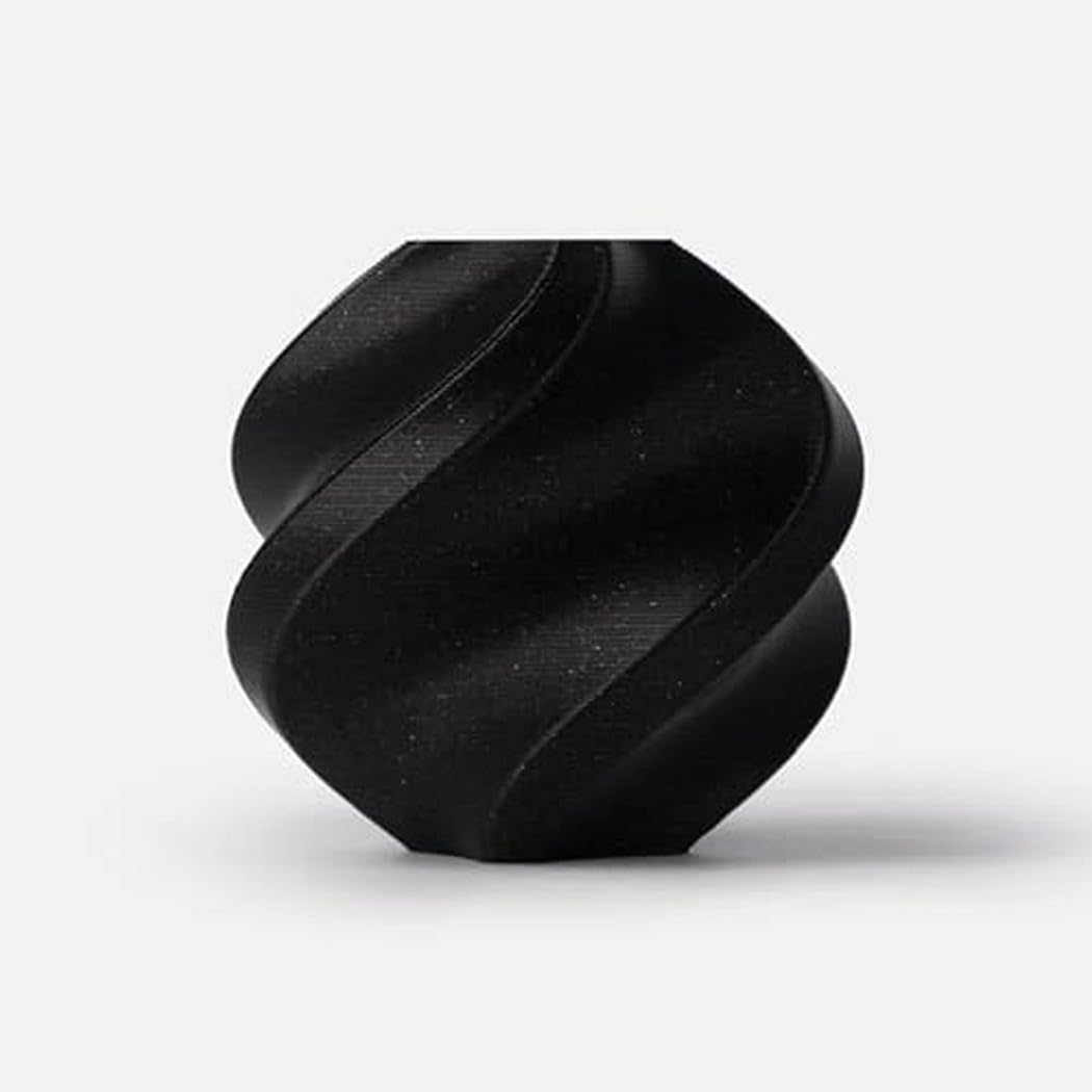 Bambu Lab PLA Sparkle Filamento 3D Brillantinato, 1.75 mm, 1 kg, con Bobina Riutilizzabile, Nero Onice