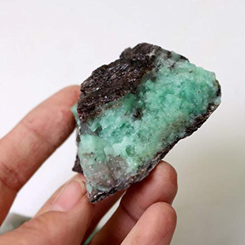 NUOBESTY Pedra preciosa natural de cura com cristais naturais, pedras ásperas para meditação e chacr