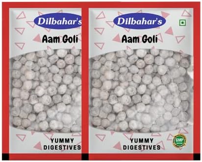 Dilbahar’s Aam Goli (Aam Pachak) – Chatpati Digestive Mouth Freshener – After Meal Treat – 400g Pack of 2