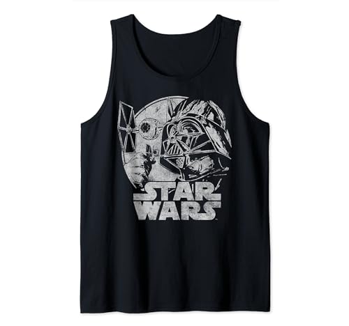 Débardeur Star Wars Retro Vader TIE Fighter en coton premium pour homme